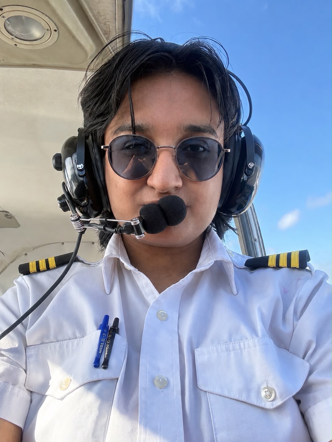 FAA Commercial Pilot in the cockpit